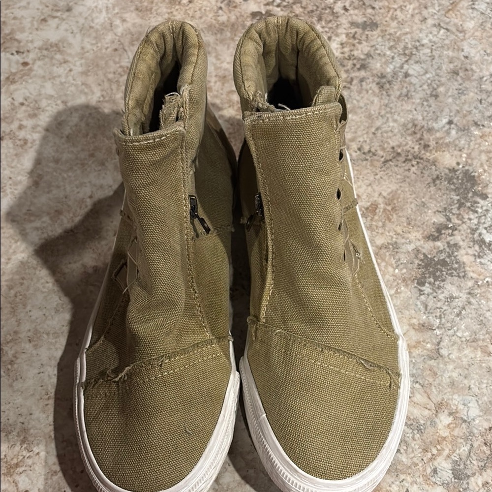 High-Top Canvas Sneakers